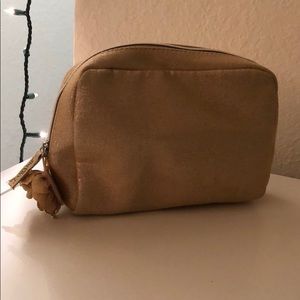 Gold Lancome Make-up bag